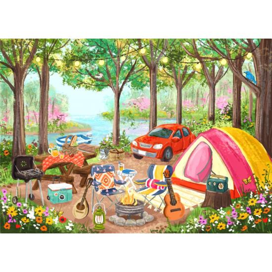 Puzzle Pieces and Peace Campingtag 500 Teile