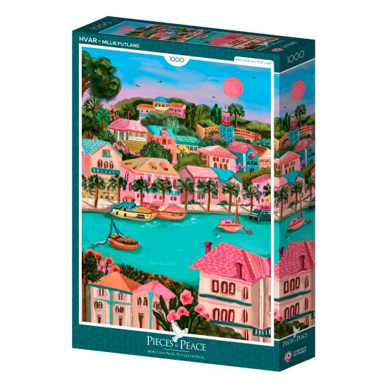 Puzzle Pieces and Peace Hvar, Kroatien 1000 Teile