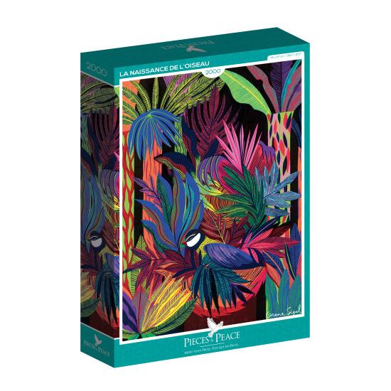 Puzzleteile und Frieden Die Geburt des Vogels 2000 Teile