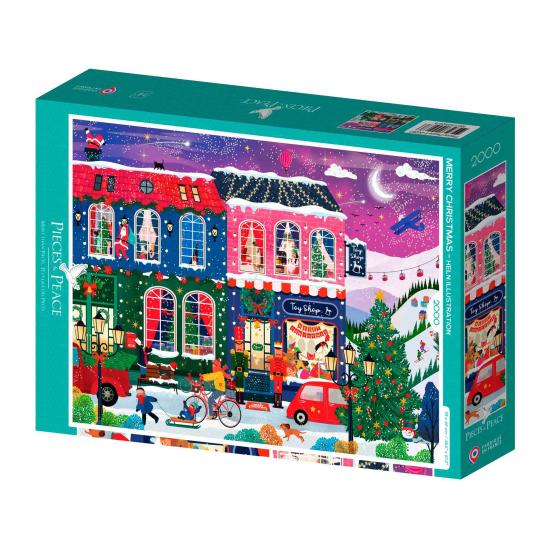 Puzzle Pieces and Peace Frohe Weihnachten 2000 Teile