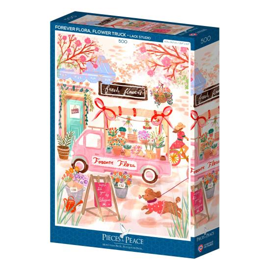 Puzzle Pieces and Peace Forever Flora, Blumentruck 500 Teilen
