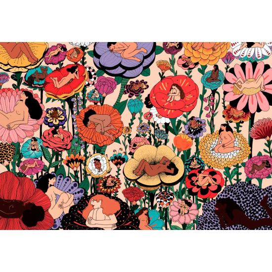 Puzzle Pieces and Peace Frauen Blumen 1000 Teile