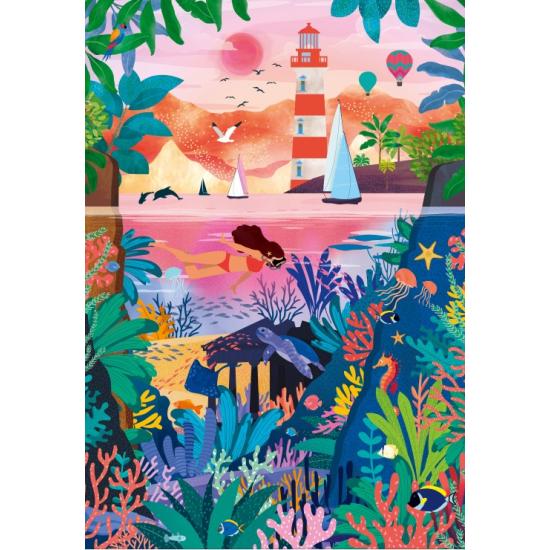 Puzzle Pieces and Peace Farbenfroher Meeresboden 1000 Teile