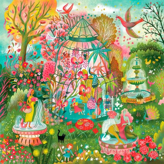 Puzzle Pieces and Peace Gewächshausbrunnen 1000 Teile