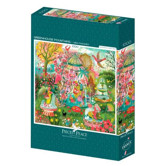 Puzzle Pieces and Peace Gewächshausbrunnen 1000 Teile