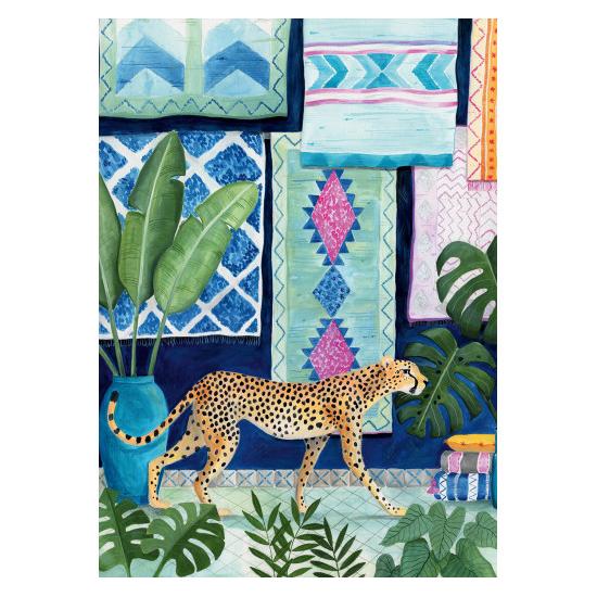 Puzzleteile und Friedensgepard in Marokko 1000 Teile