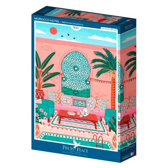Puzzleteile und Peace Hotel Marokko 500 Teile