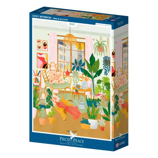 Puzzle Pieces and Peace Gemütliches Interieur 500 Teilen