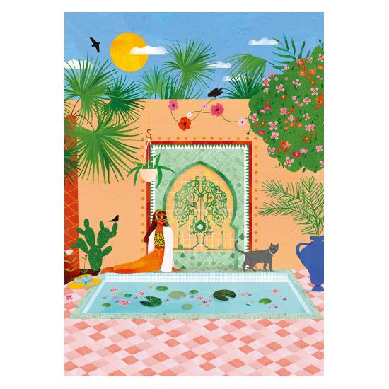 Puzzleteile und Peace Riad 1500 Teile