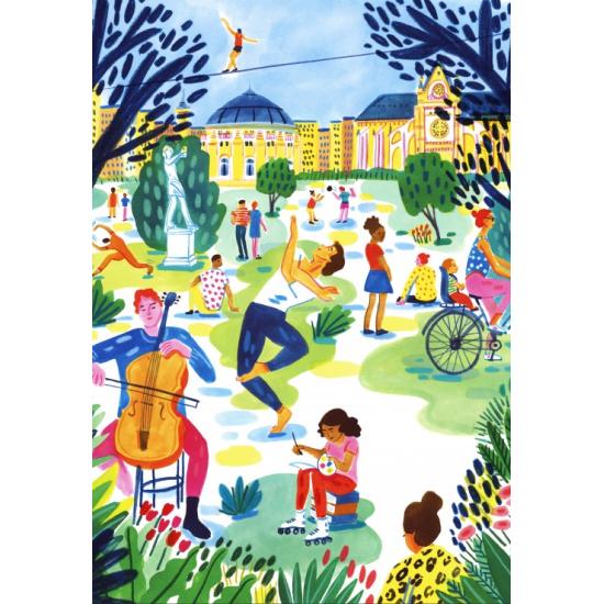 Puzzle Pieces and Peace Öffentlicher Garten 1000 Teile