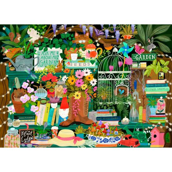 Puzzle Pieces and Peace Eine Gärtnerbibliothek 1500 Teile