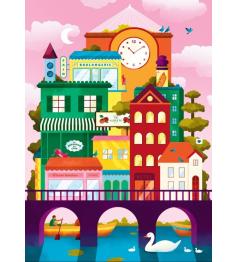 Puzzle Pieces and Peace Die Stadt Auf Dem Wasser 500 Teile
