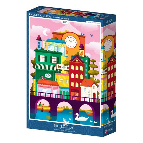 Puzzle Pieces and Peace Die Stadt Auf Dem Wasser 500 Teile