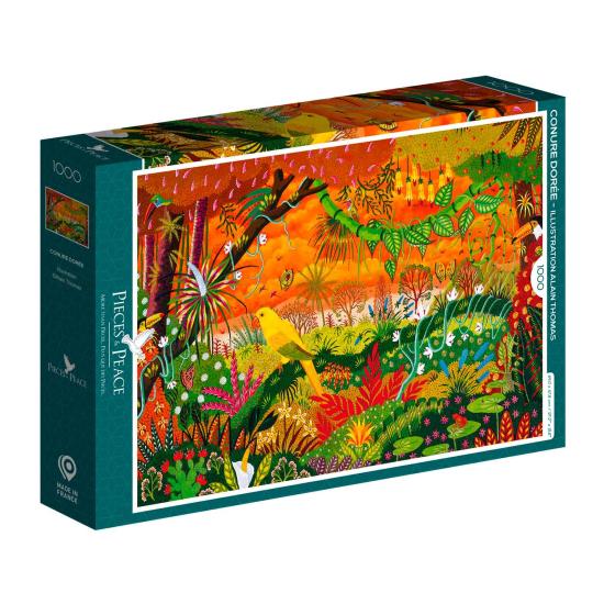 Puzzleteile und Frieden Der goldene Papagei 1000 Teile