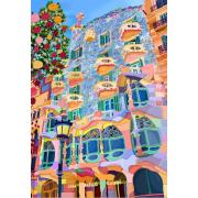 Puzzle Pieces and Peace Schönes Barcelona 1000 Teile