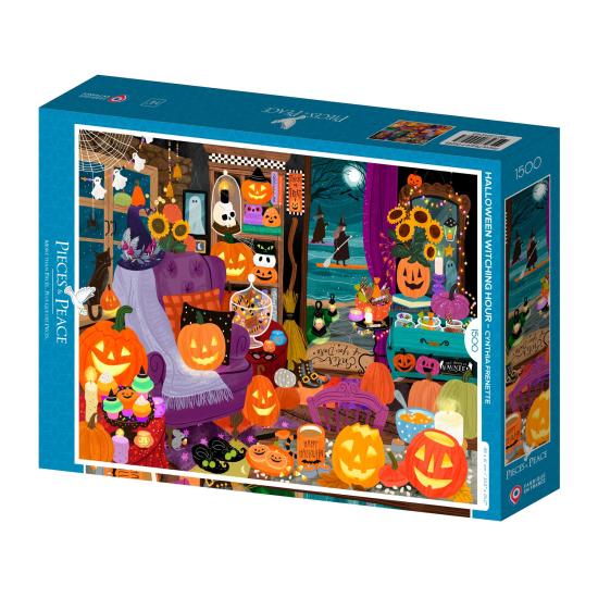 Puzzle Pieces and Peace Halloween-Hexenstunde 1500 Teile