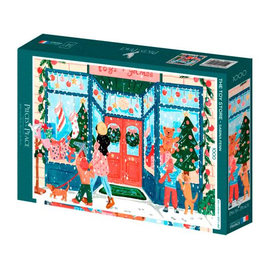 Puzzleteile und Frieden Der Spielzeugladen mit 1000 Teilen