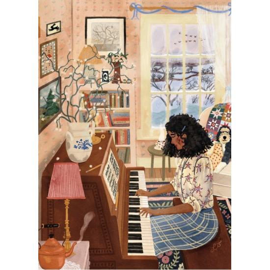 Puzzleteile und Peace Der Pianist 500 Teile