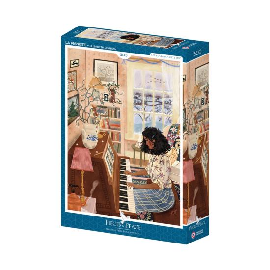 Puzzleteile und Peace Der Pianist 500 Teile