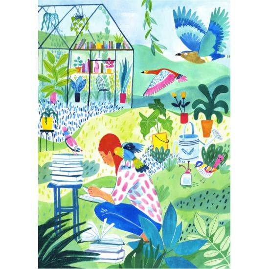 Puzzle Pieces and Peace Lesen Im Garten 500 Teile