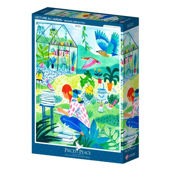 Puzzle Pieces and Peace Lesen Im Garten 500 Teile