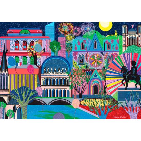 Puzzleteile und Frieden Lyon Licht 1000 Teile