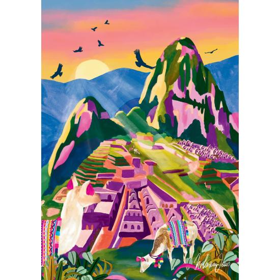 Puzzleteile und Frieden Machu Picchu mit 1000 Teilen Puzzleteile und Frieden Machu Picchu mit 1000 Teilen