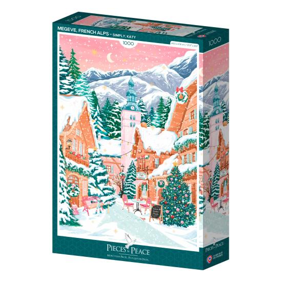 Puzzle Pieces and Peace Megève, Französische Alpen 1000 Teile