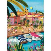 Puzzleteile und Frieden Menton 1000 Teile