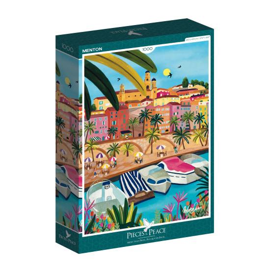 Puzzleteile und Frieden Menton 1000 Teile