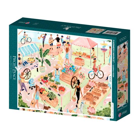 Puzzle Pieces and Peace Bauernmarkt 1000 Teile