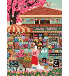 Puzzle Pieces and Peace Blumenmarkt 1500 Teile