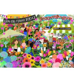 Puzzle Pieces and Peace Blumenmarkt 1500 Teile