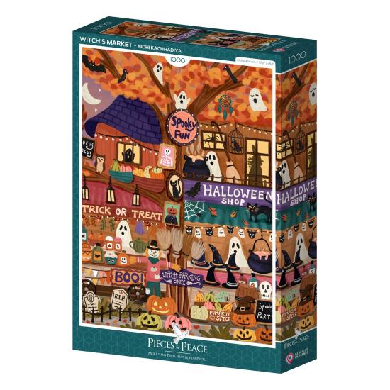 Puzzle Pieces and Peace Hexenmarkt 1000 Teile