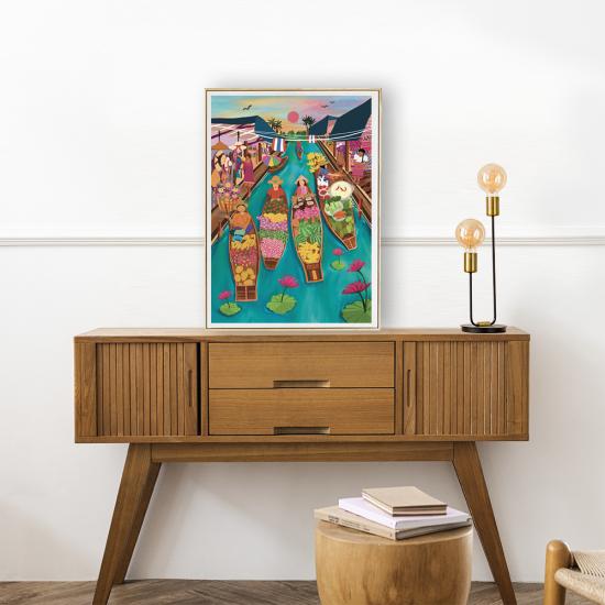 Puzzle Pieces and Peace Schwimmender Markt Thailand 1000 Teile