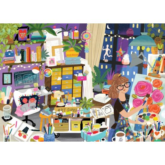 Puzzle Pieces and Peace Mein glücklicher Ort ist das Kunststudio Puzzle Pieces and Peace Mein glücklicher Ort ist das Kunststudio