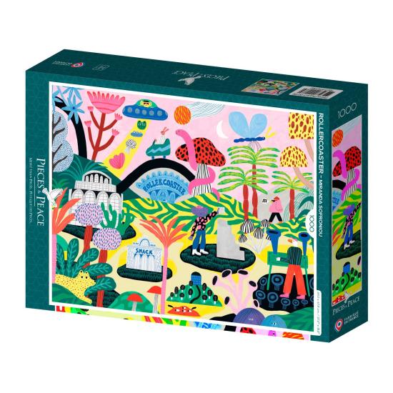 Puzzle Pieces and Peace Achterbahn 1000 Teile