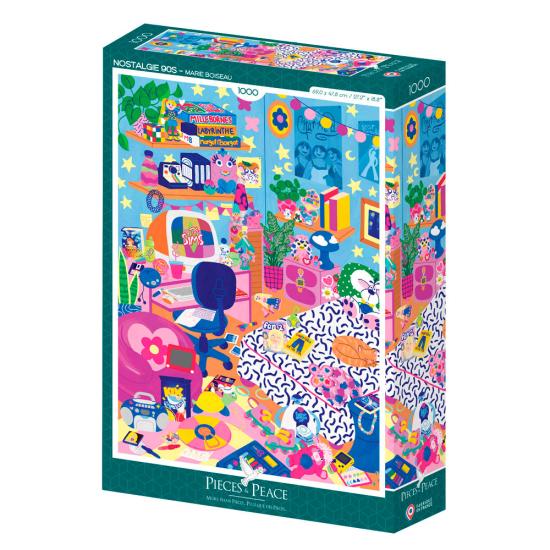 Puzzle Pieces and Peace 90Er-Jahre-Nostalgie 1000 Teile