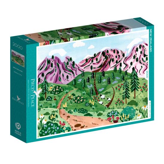 Puzzleteile und Frieden Neuseeland 2000 Teile