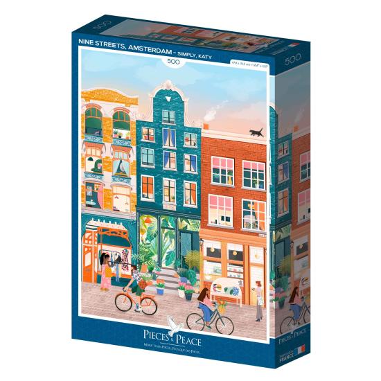 Puzzleteile und Frieden Neun Straßen Amsterdam 500 Teile