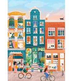 Puzzleteile und Frieden Neun Straßen Amsterdam 500 Teile