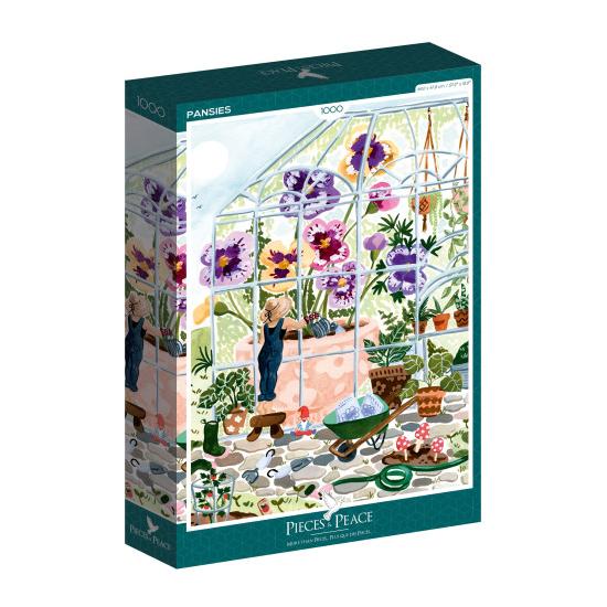 Puzzleteile und Friedensgedanken aus 1000 Teilen