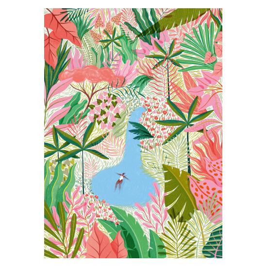 Puzzleteile und Peace Natural Pool 1000 Teile