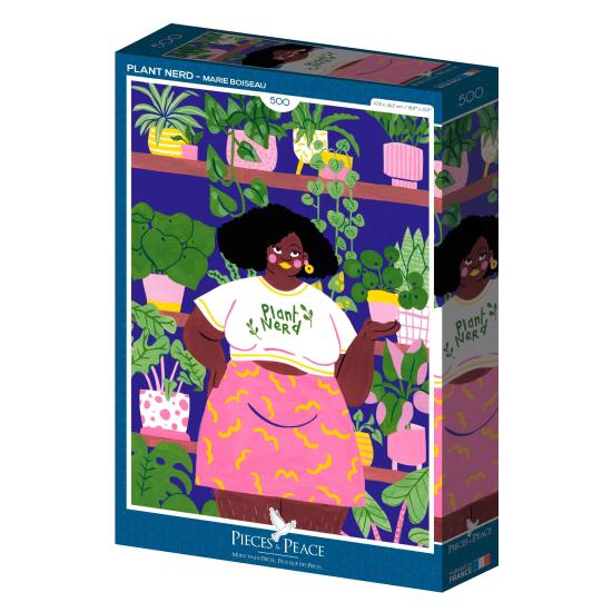 Puzzleteile und Peace Plant Nerd 500 Teile