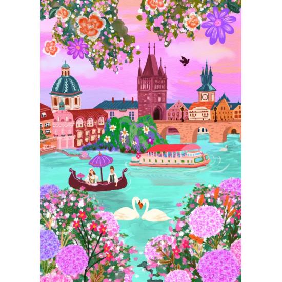 Puzzle Pieces and Peace Prag, Tschechische Republik 500 Teilen