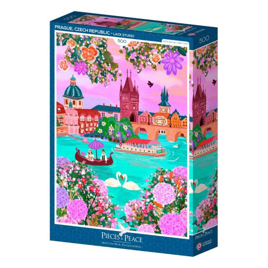 Puzzle Pieces and Peace Prag, Tschechische Republik 500 Teilen