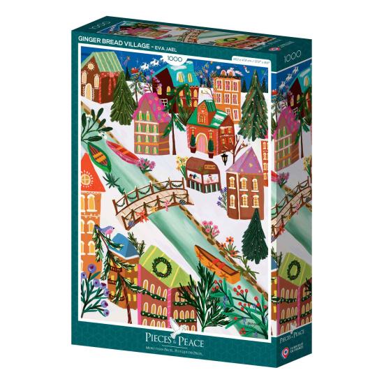 Puzzle Pieces and Peace Lebkuchendorf 1000 Teile