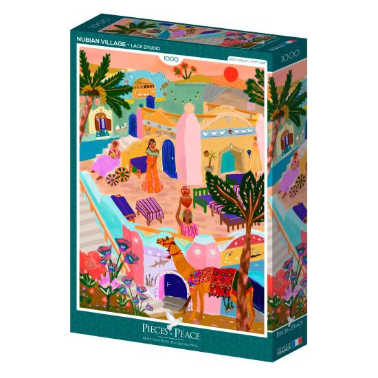 Puzzle Pieces and Peace Nubisches Dorf 1000 Teile Puzzle Pieces and Peace Nubisches Dorf 1000 Teile