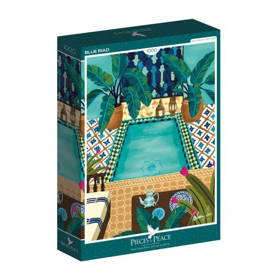 Puzzleteile und Frieden Riyadh Blau 1000 Teile Puzzleteile und Frieden Riyadh Blau 1000 Teile