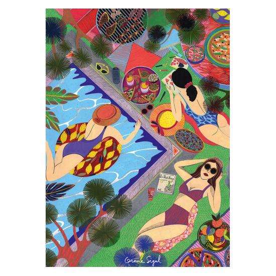 Puzzleteile und Friedenssommer in Drome 1500 Teile